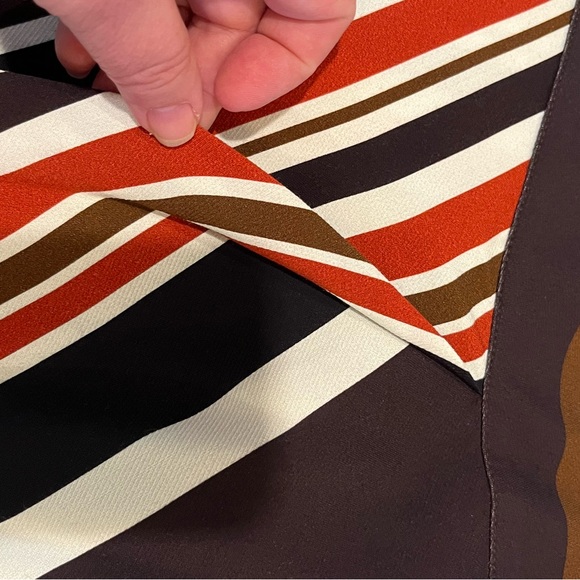 Etcetera Bias striped Asymmetric Hem skirt NWT - Picture 8 of 10